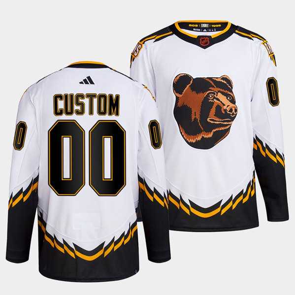 Men's Boston Bruins Custom White 2022 Reverse Retro Stitched Jersey,We sell and wholesale Men's Boston Bruins Custom White 2022 Reverse Retro Stitched Jersey on line form chian!